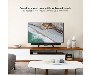 SOPORTE PARA BARRA DE SONIDO UNIVERSAL NEGRO TOOQ