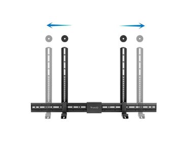 SOPORTE PARA BARRA DE SONIDO UNIVERSAL NEGRO TOOQ