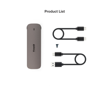 CAJA EXTERNA SSD M.2 NGFF MARRON TOOQ