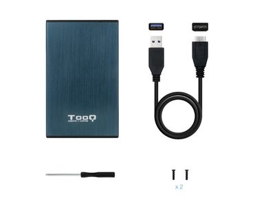 FUNDA PARA CAJA EXTERNA HDD 2.5'' DARK BLUE TOOQ